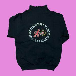 90s DogTroep Atom Tattoo Halfzip XL