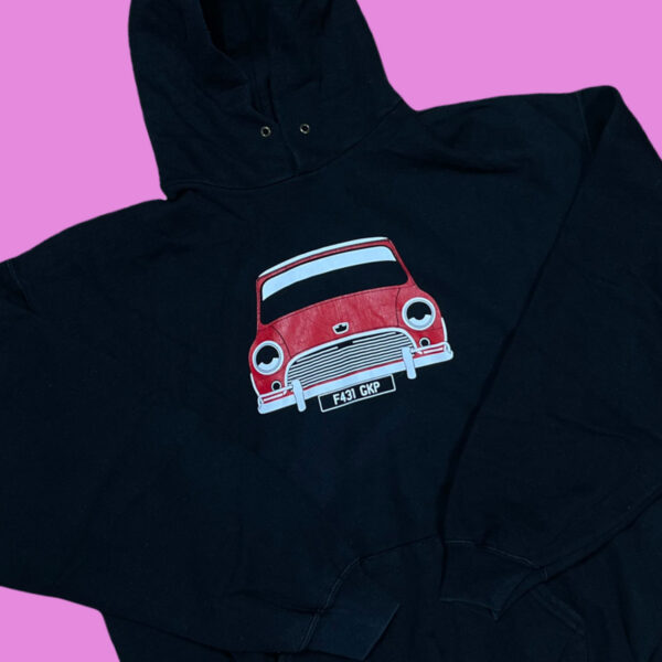 Vintage Mini Cooper Hoodie XLarge - Image 2