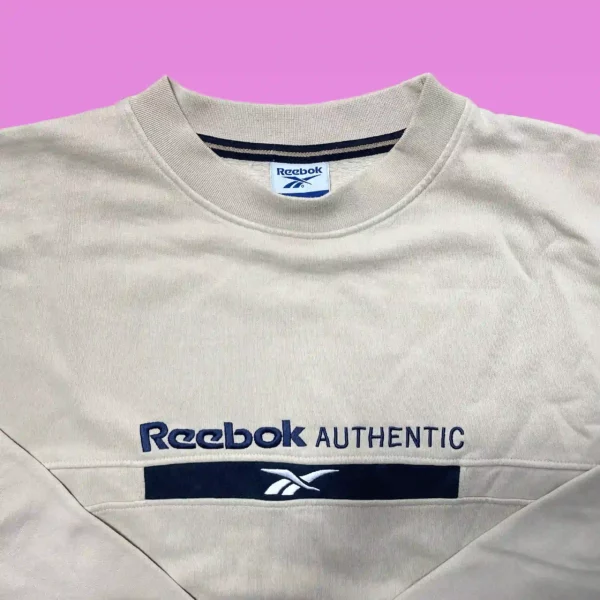 Vintage Reebok Embroided Crewneck - Image 2