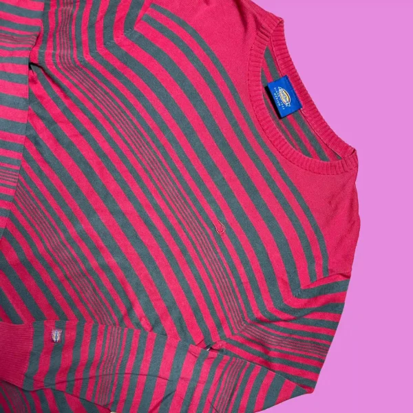 Vintage Dickies Striped Crewneck - Image 2