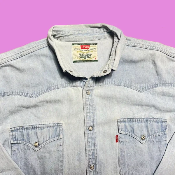 Vintage Levis Denim Shirt - Image 2