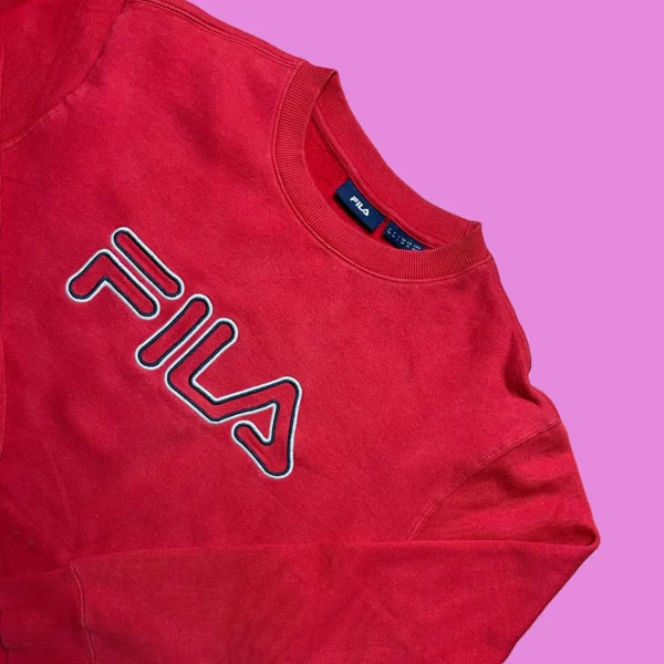 Vintage Fila Embroided Crewneck - Image 2