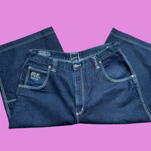 Vintage Kenvelo Denim Baggy Shorts - Image 3
