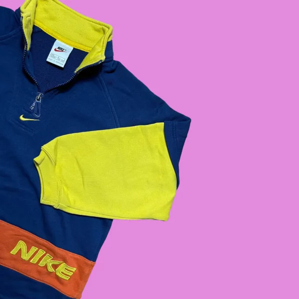 90s Nike Navy Halfzip - Image 2