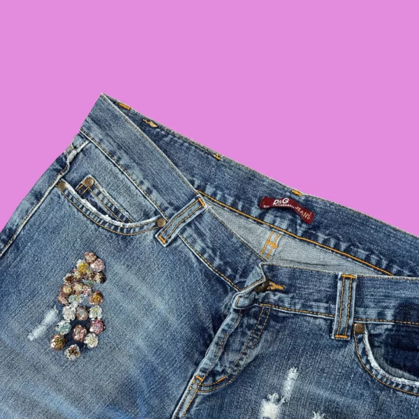 Vintage Dolce & Gabbana Gem Jeans - Image 3