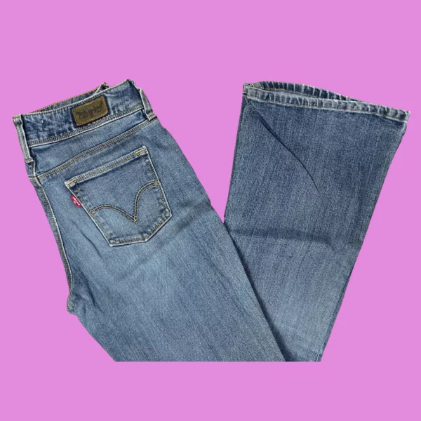 Vintage Levis 479 Booty Flare Jeans 30x32 - Image 3