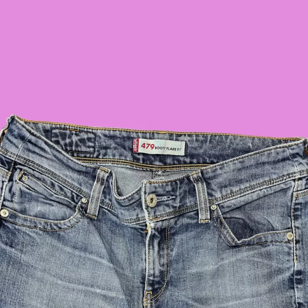 Vintage Levis 479 Booty Flare Jeans 30x32 - Image 4