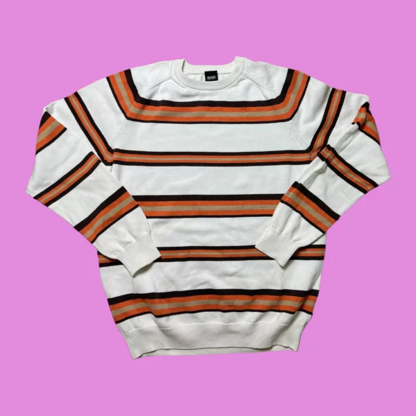 Vintage Hugo Boss Striped Jumper