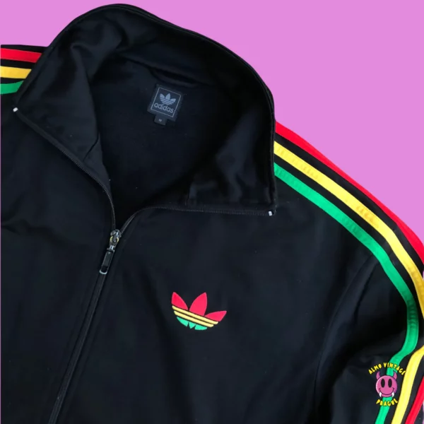 Vintage Adidas Rasta Track Jacket 2007 - Image 2