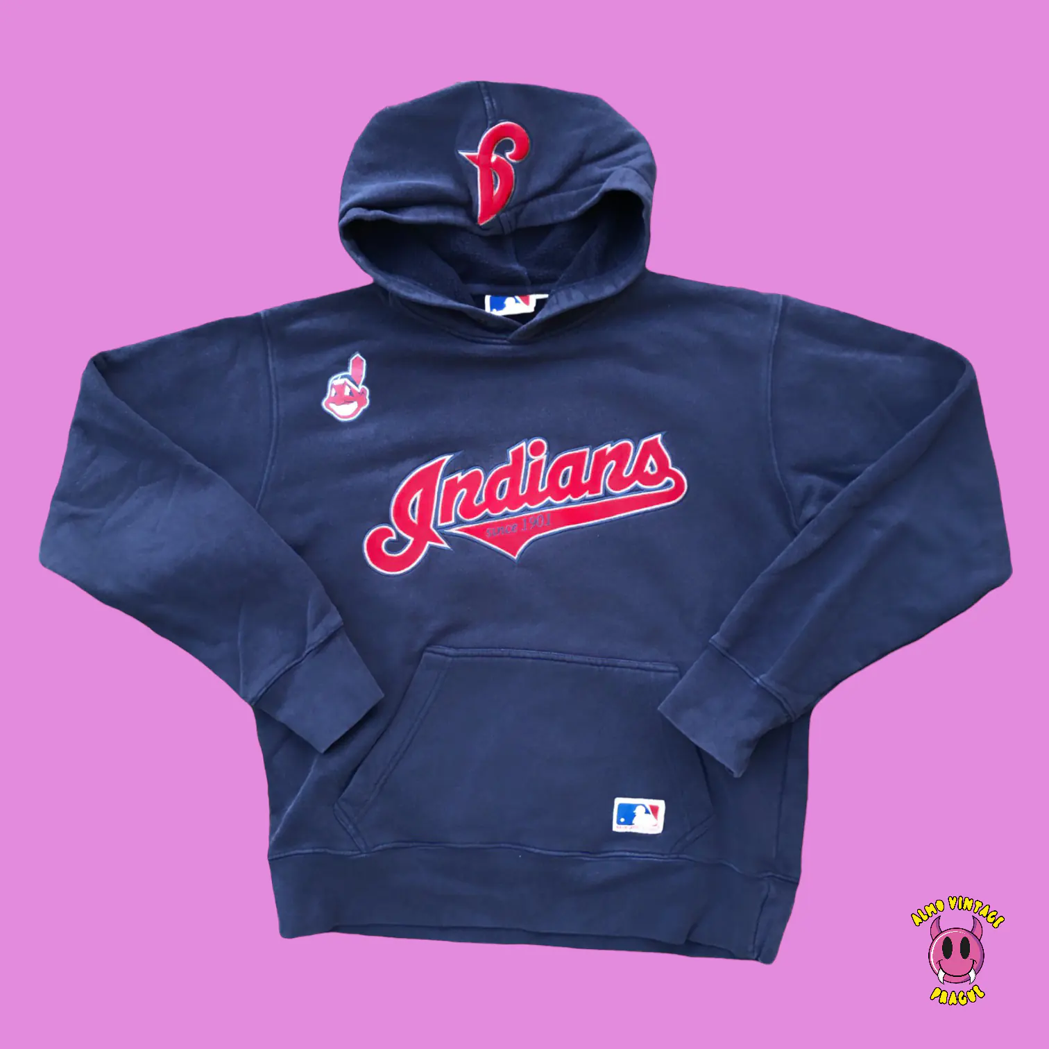 Buy Chief Wahoo Logo Hoodie MLB 4  Desainscom