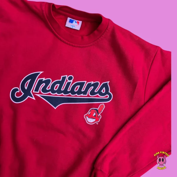 Vintage MLB Cleveland Indians Crewneck - Image 2