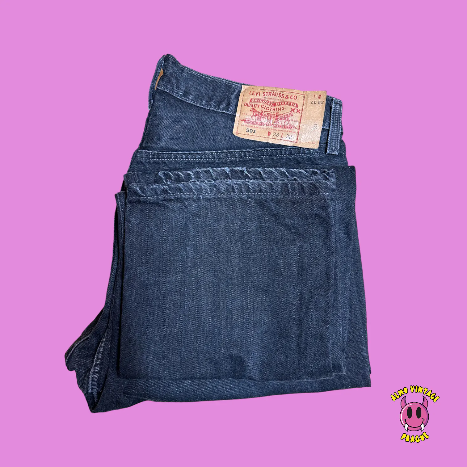 Vintage Levis 501 Jeans 38x32 - Image 2