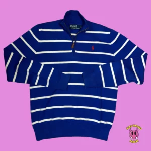 Vintage Polo Ralph Lauren Striped Halfzip