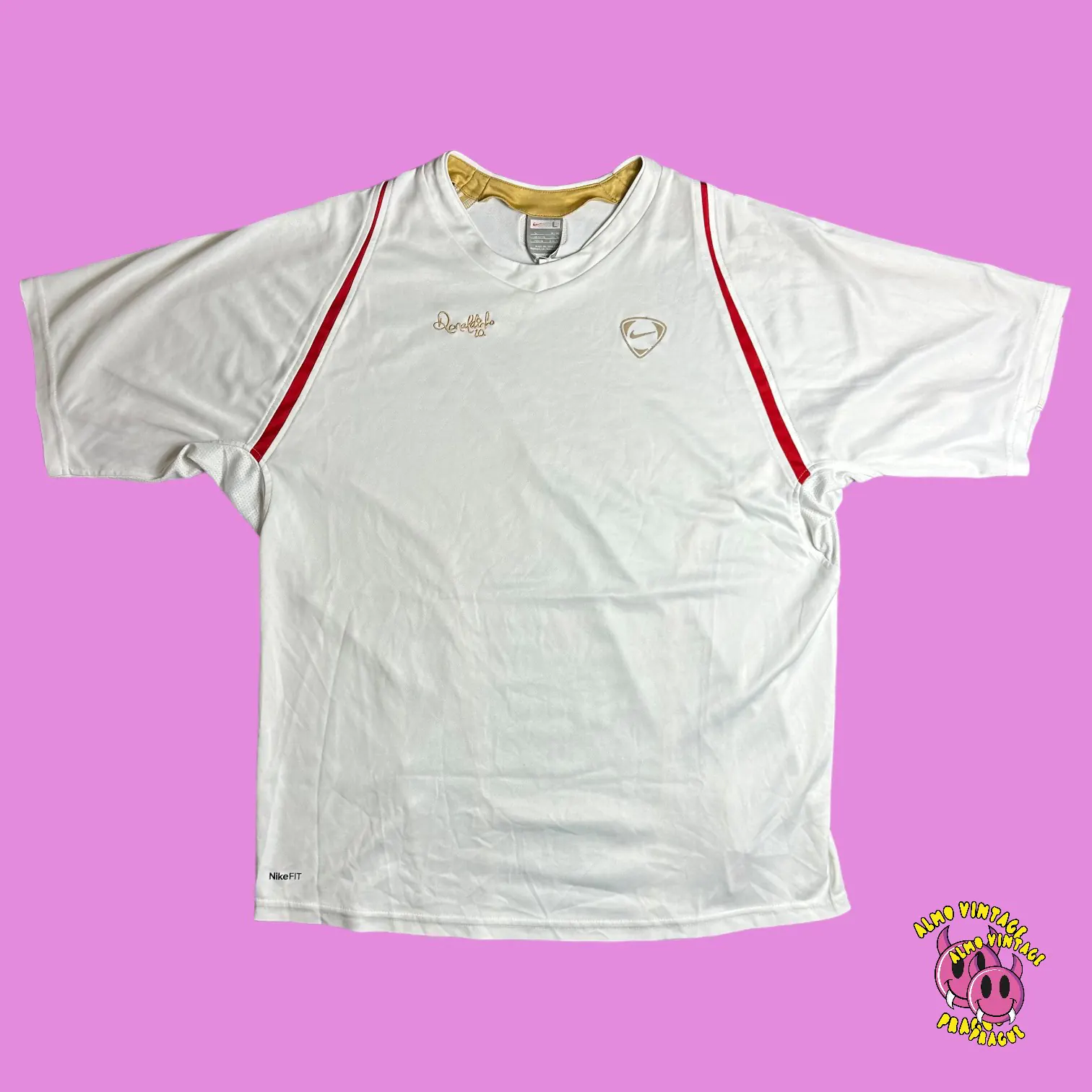 Vintage Nike Ronaldinho 10 Jersey 2006