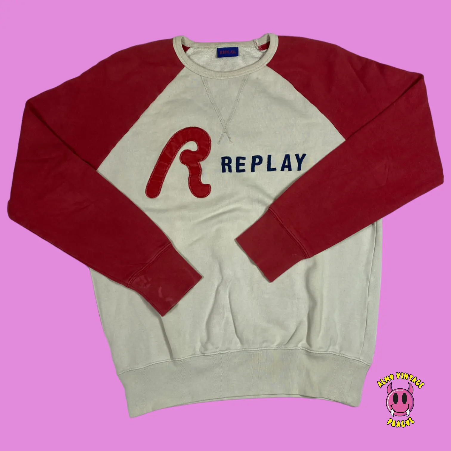 Vintage Replay Embroided Crewneck M