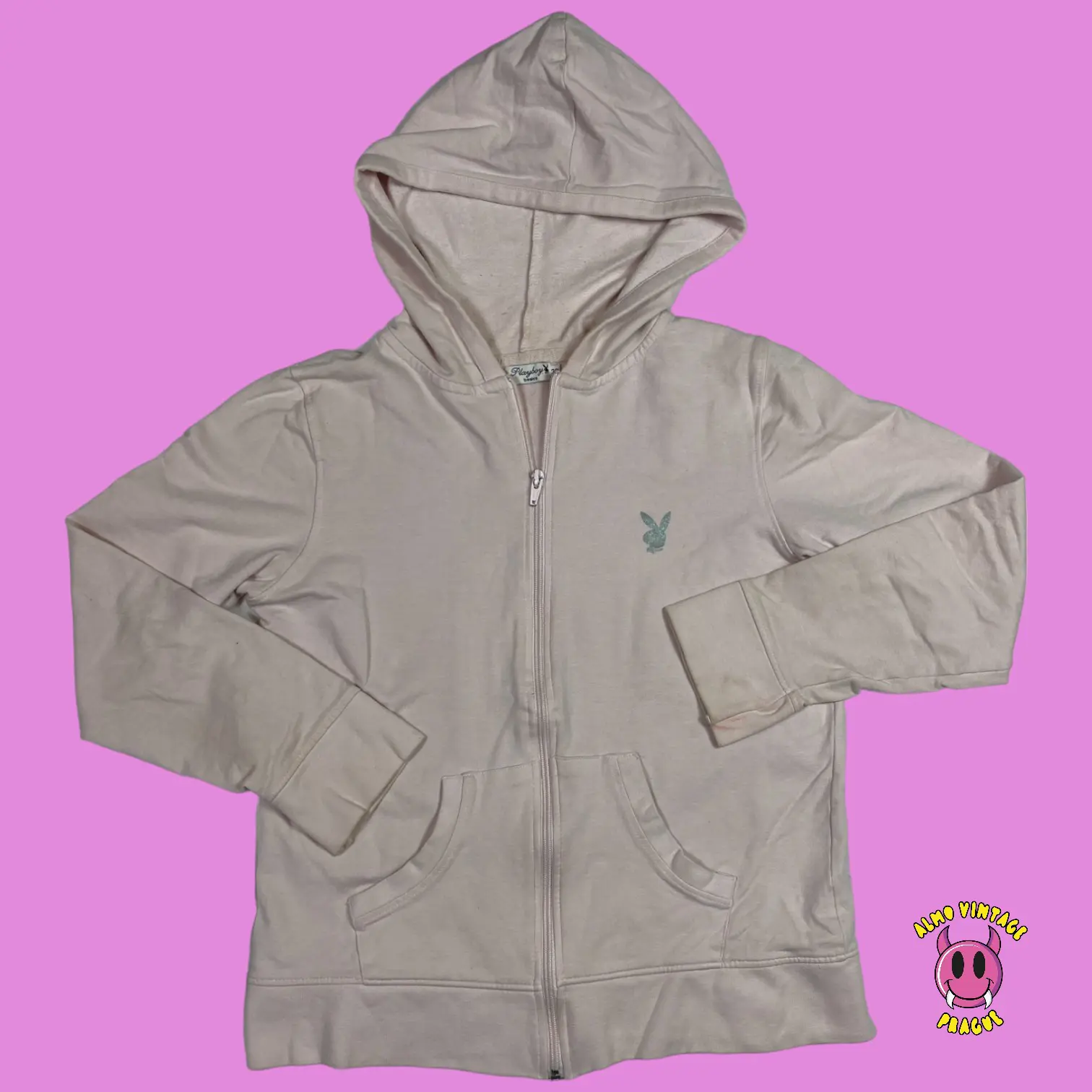 Vintage Playboy Hoodie WMNS S