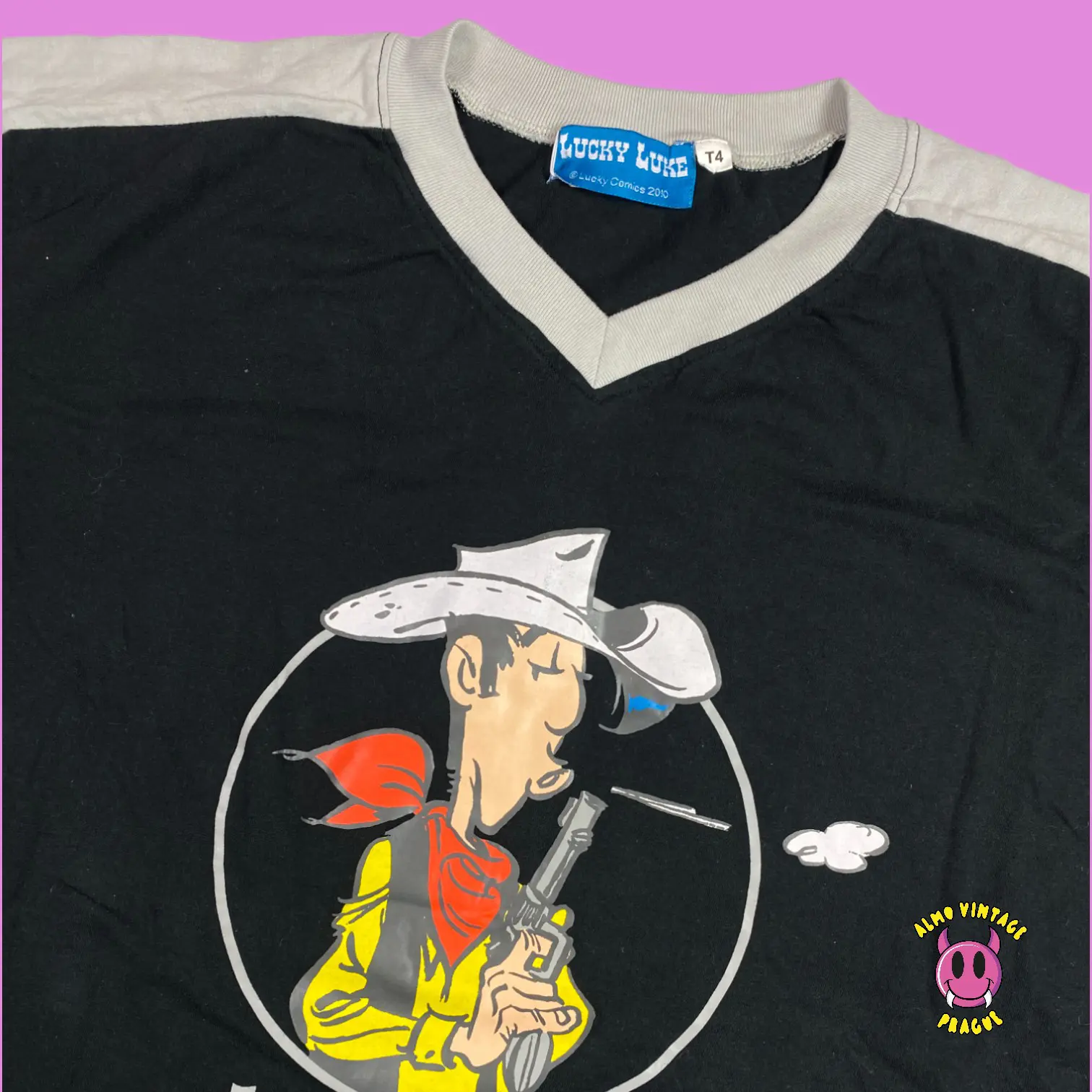 Vintage Lucky Luke T-shirt Large - Image 2