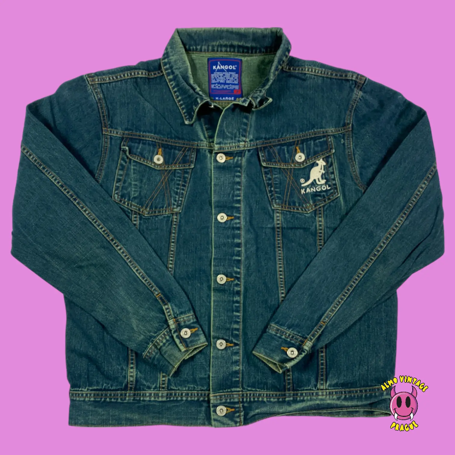 Vintage Kangol Jeans Jacket Large