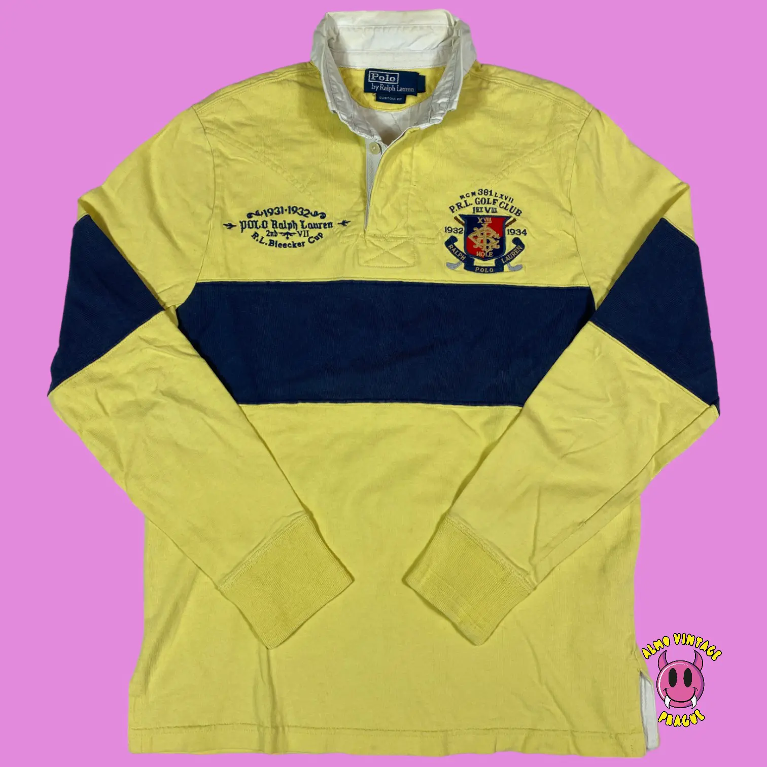 Vintage Ralph Lauren Longsleeve Polo Blecker Cup