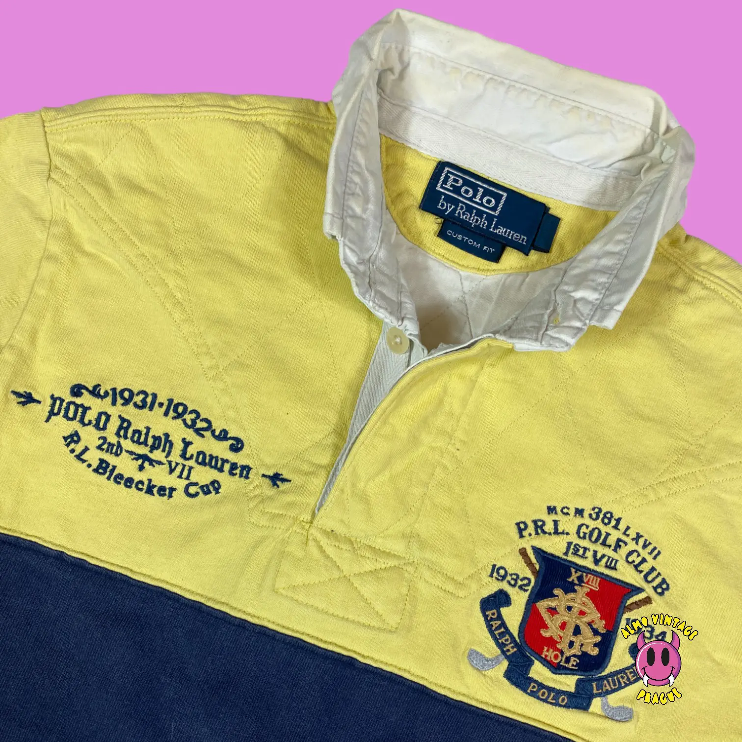 Vintage Ralph Lauren Longsleeve Polo Blecker Cup - Image 2