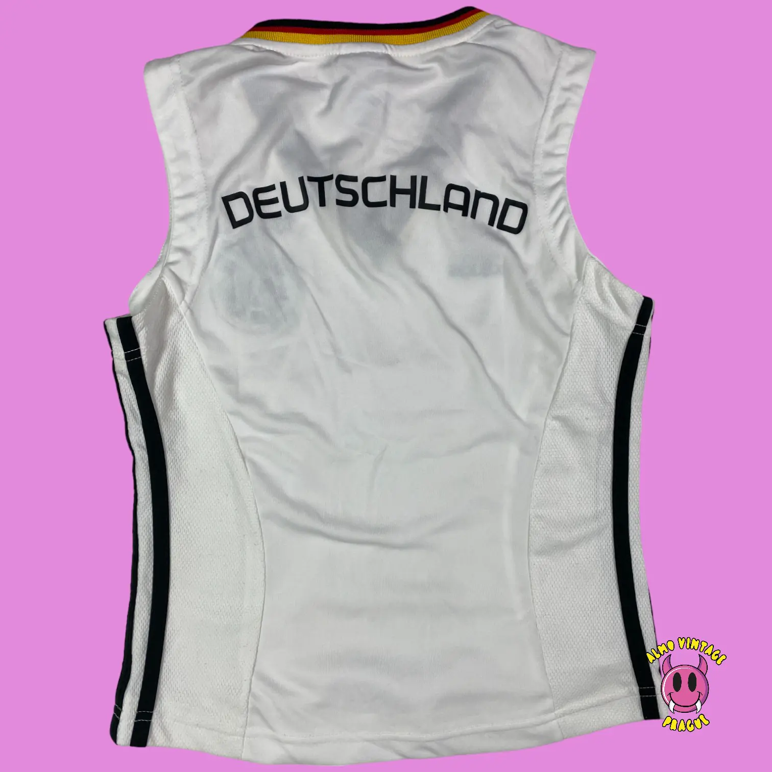 Vintage Adidas Deutschland Tank Top WMNS M - Image 3