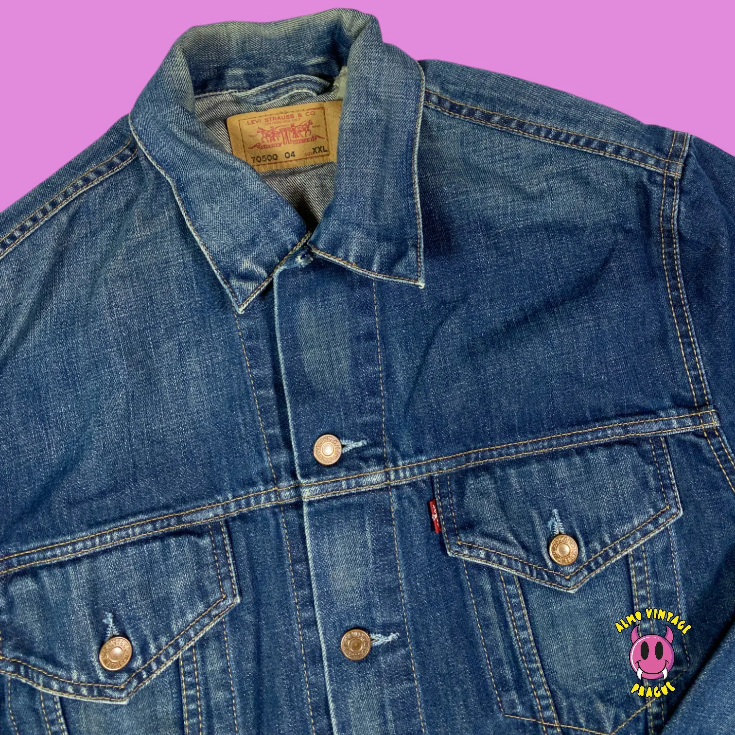 Vintage Levis Denim Jacket XL-XXL - Image 2