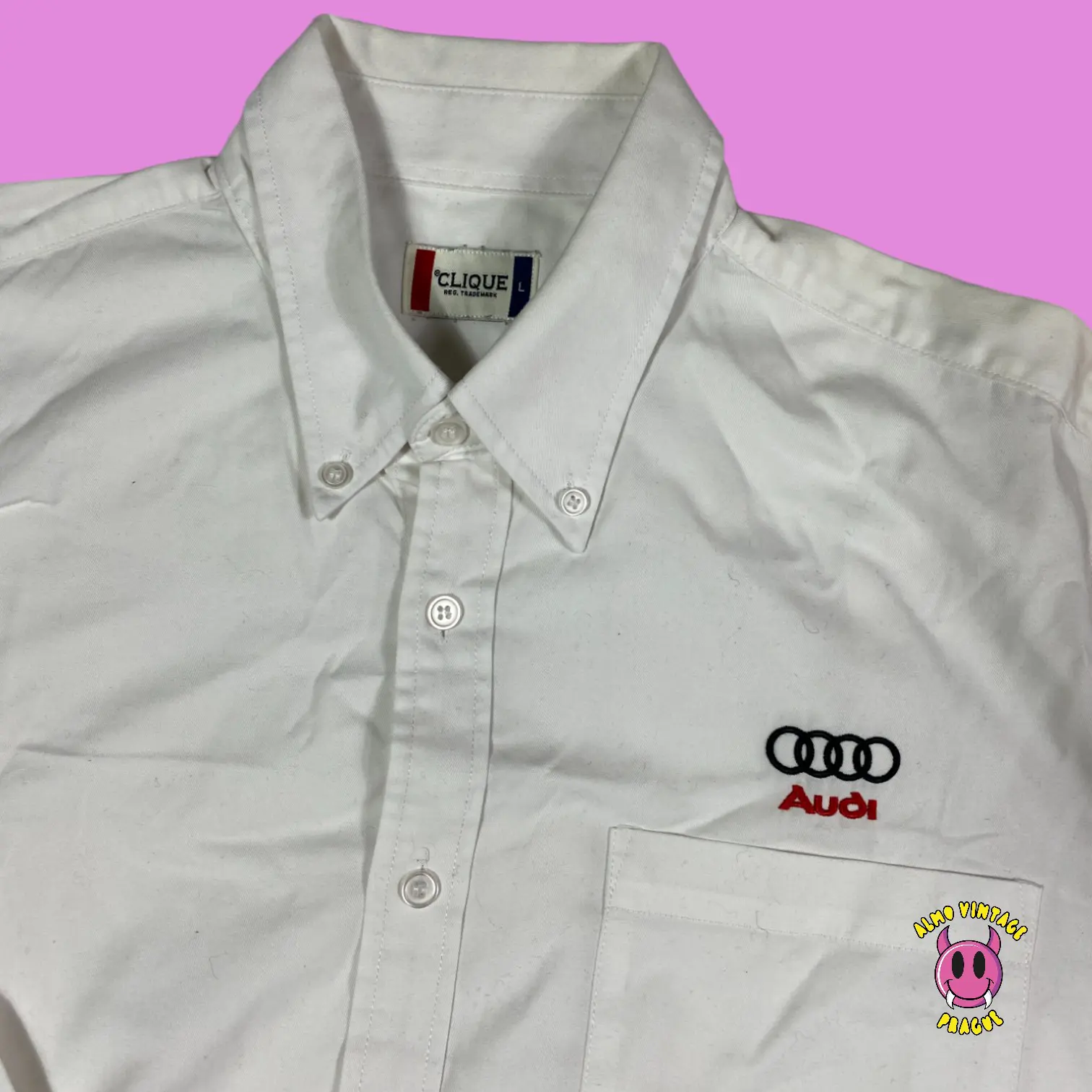 Vintage Clique Audi Longsleeve Shirt - Image 2