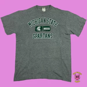 Vintage MSU Spartans Tee Large