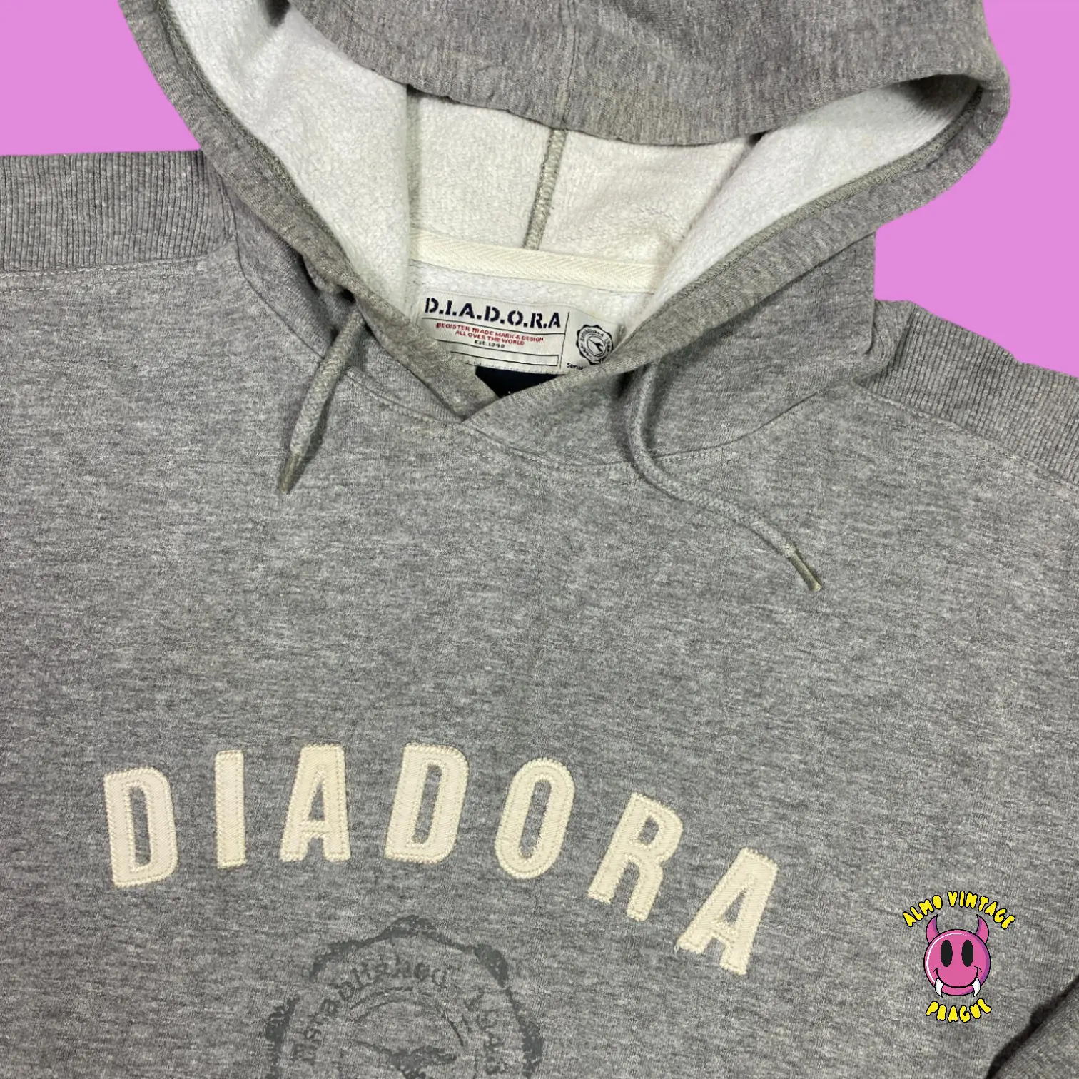 Vintage Diadora Hoodie XL - Image 2