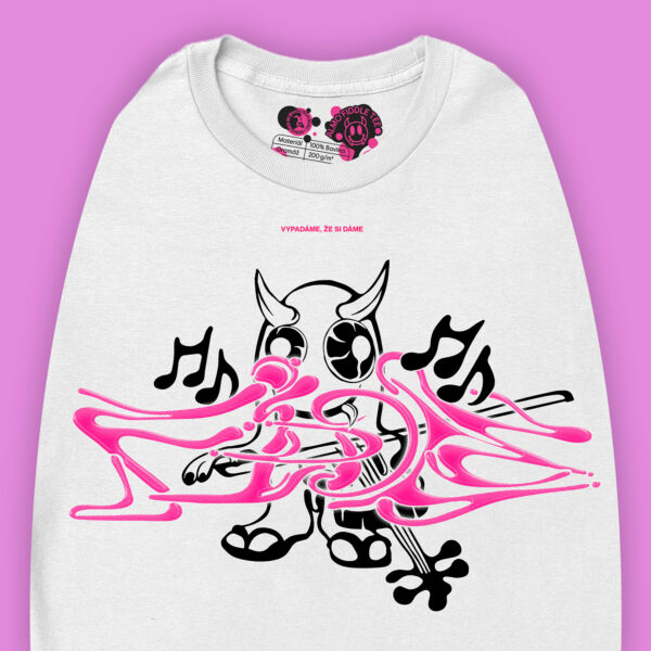 ALMO FiDDLE TEE - WHiTE - Image 2